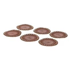 Campomaggi CASA Set Of 6 Round Coasters><noscript><img data-lazyloaded=