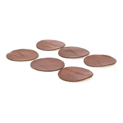 Campomaggi CASA Set Of 6 Round Coasters><noscript><img data-lazyloaded=