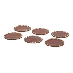 Campomaggi CASA Set Of 6 Round Coasters><noscript><img data-lazyloaded=
