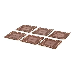 Campomaggi CASA Set Of 6 Square Coasters><noscript><img data-lazyloaded=